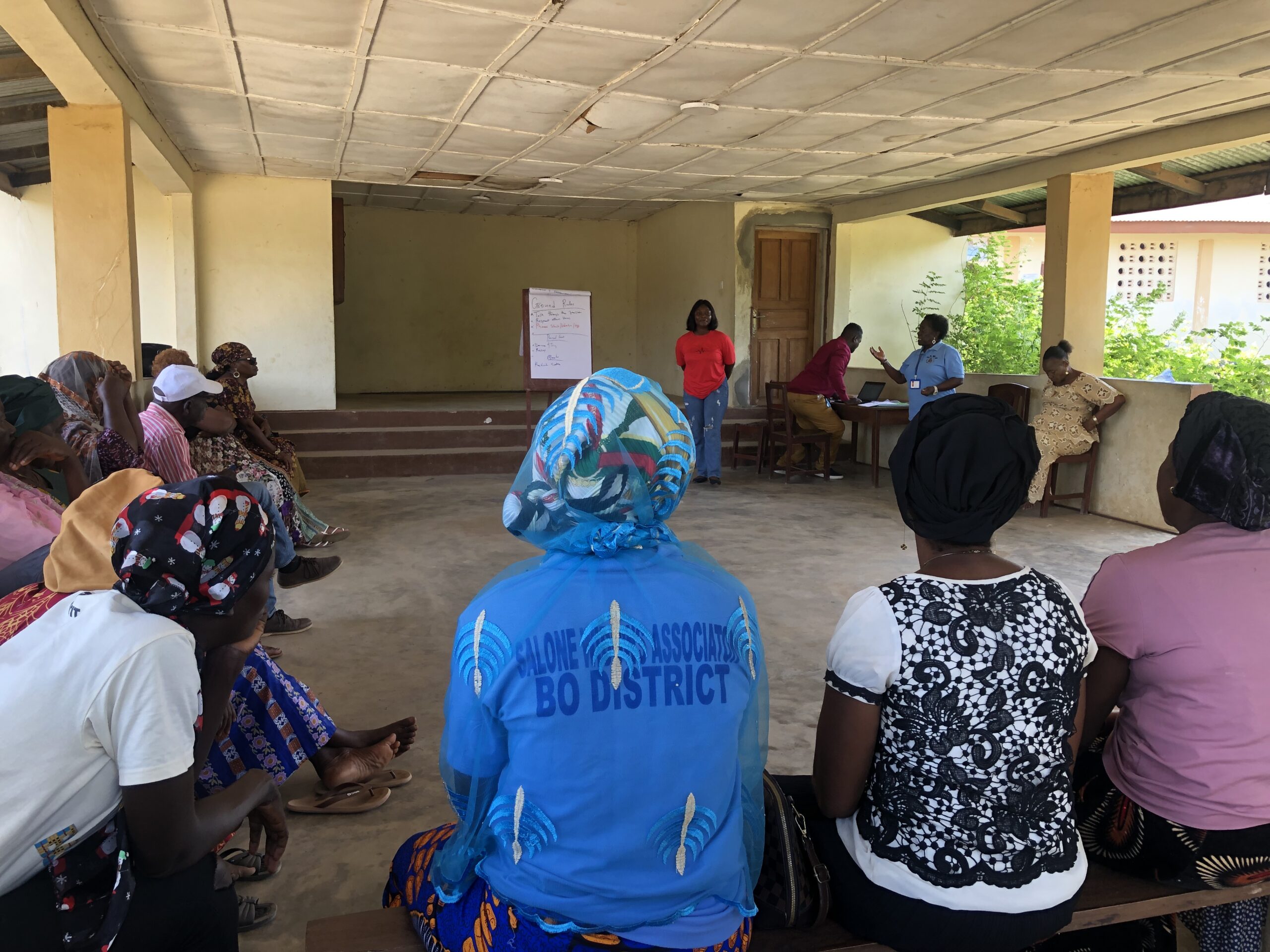 gender and partnership officer engaging widows